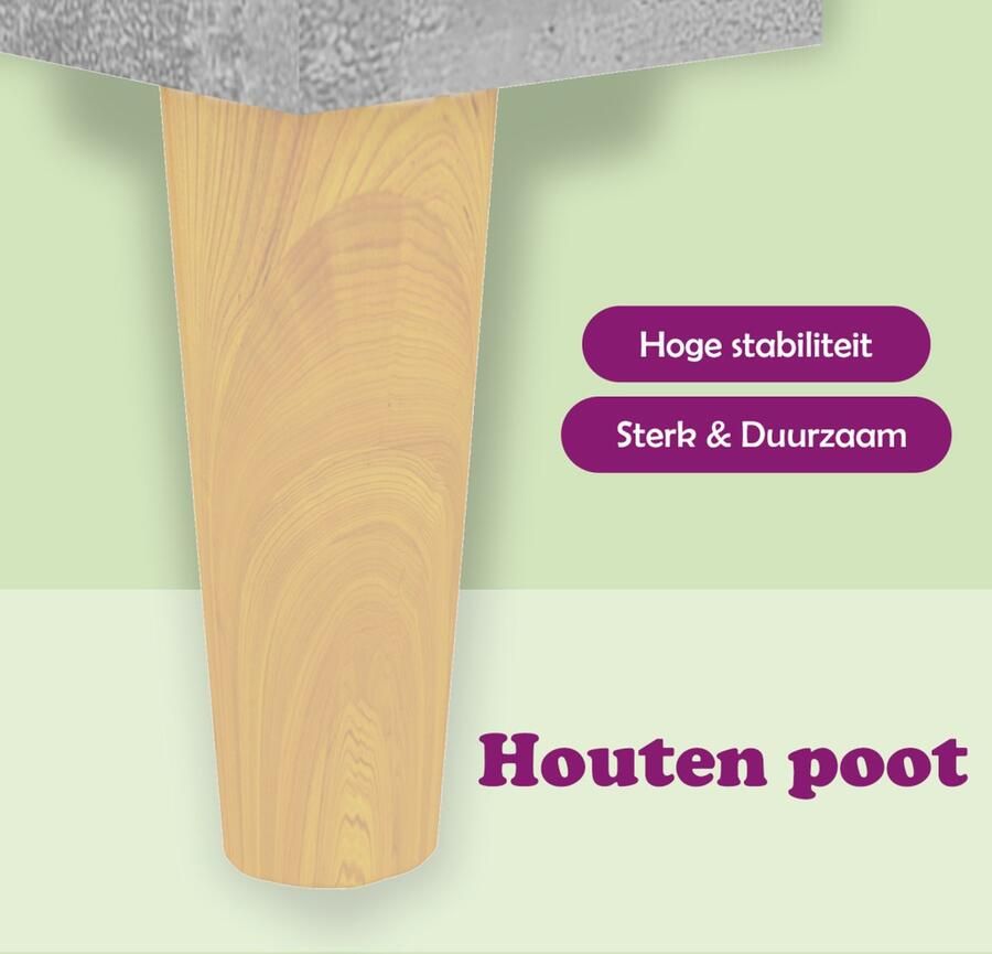 VidaXL Dressoir Dressoirs Zijkast Zijkasten Dressoir 103 5x35x70 cm bewerkt hout betongrijs