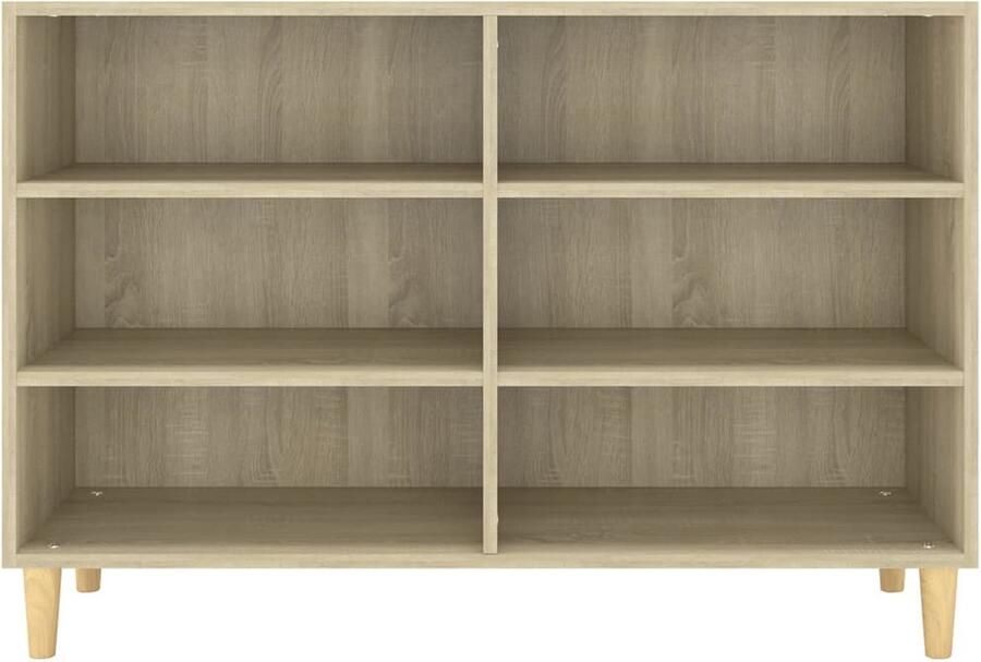 VidaXL Dressoir Dressoirs Zijkast Zijkasten Dressoir 103-5x35x70 cm bewerkt hout sonoma eikenkleurig