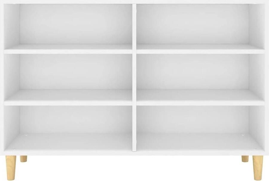 VidaXL Dressoir Dressoirs Zijkast Zijkasten Dressoir 103 5x35x70 cm bewerkt hout wit