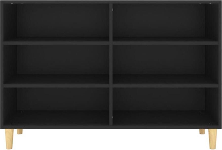 VidaXL Dressoir Dressoirs Zijkast Zijkasten Dressoir 103 5x35x70 cm bewerkt hout zwart