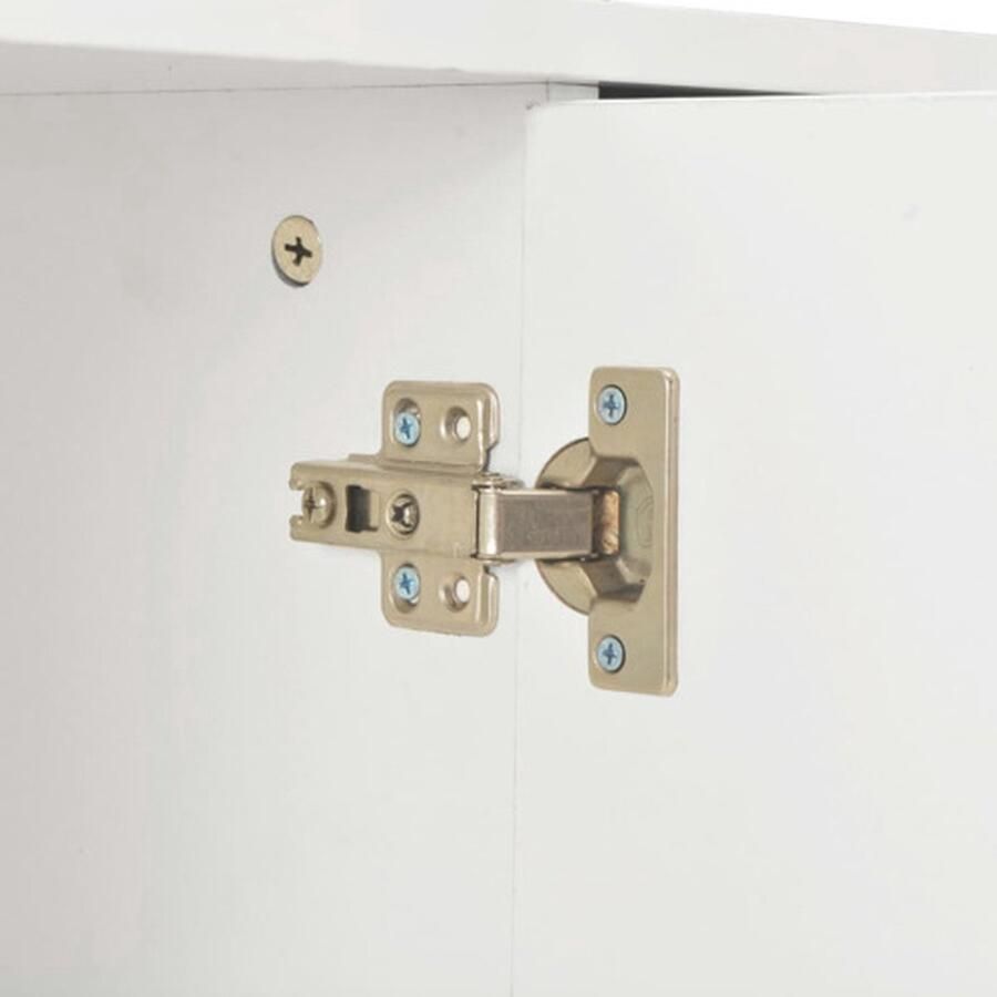 VidaXL Dressoir Dressoirs Zijkast Zijkasten Dressoir 107x35x80-5 cm hoogglans wit