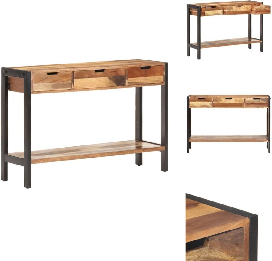 VidaXL Dressoir Dressoirs Zijkast Zijkasten Dressoir 110x35x75 cm massief hout