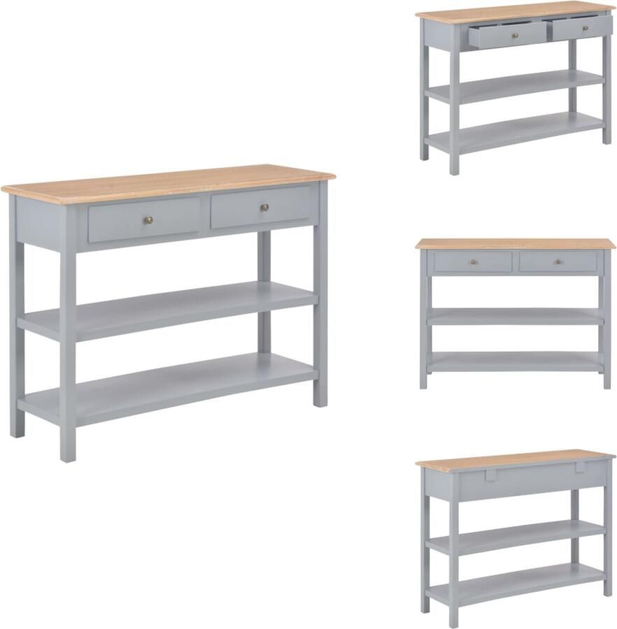 VidaXL Dressoir Dressoirs Zijkast Zijkasten Dressoir 110x35x80 cm MDF grijs