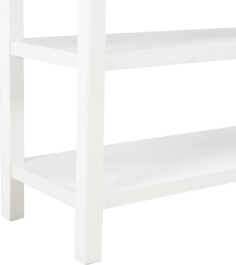 VidaXL Dressoir Dressoirs Zijkast Zijkasten Dressoir 110x35x80 cm MDF wit - Foto 2