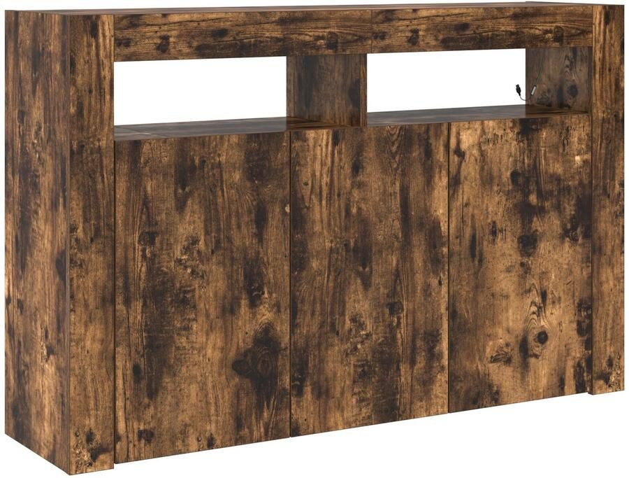 VidaXL Dressoir Gerookt Eiken Samengesteld Hout 116 x 30 x 75 cm - Foto 2