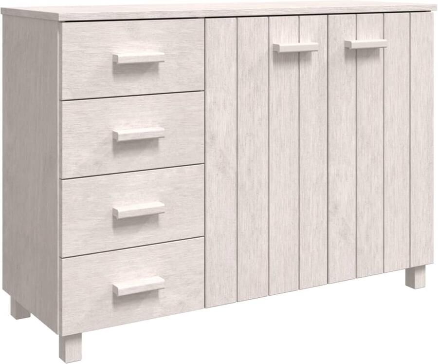 VidaXL Dressoir HAMAR Wit 113x40x80 cm Dressoir Houten Dressoir Wit Salontafel Tv-meubel - Foto 2