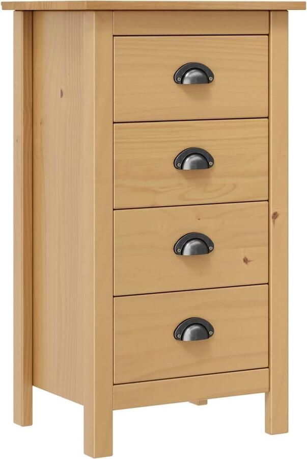 VidaXL Dressoir Hill 46x35x80 cm massief grenenhout