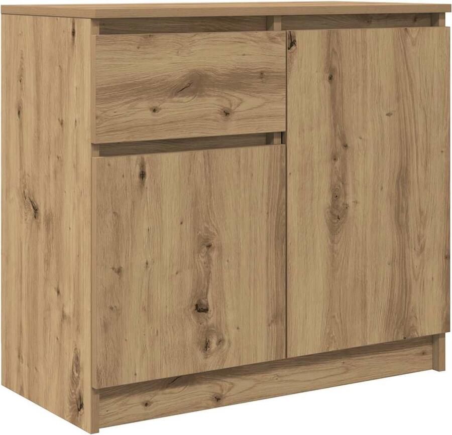 VidaXL Dressoir lade 71x35x65 cm spaanplaat artisanaal eikenkleurig