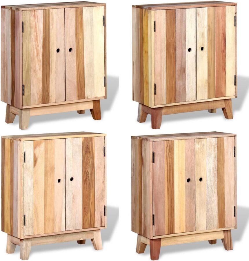 VidaXL Dressoir massief gerecycled hout Dressoir Dressoirs Zijkast Zijkasten