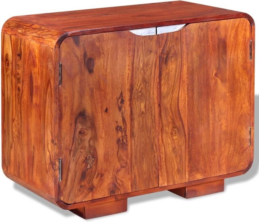 VidaXL Dressoir Massief Sheeshamhout 75x35x60 cm Dressoir Sheeshamhouten Meubels Vintage Dressoir Salontafel Tv-meubel - Foto 2