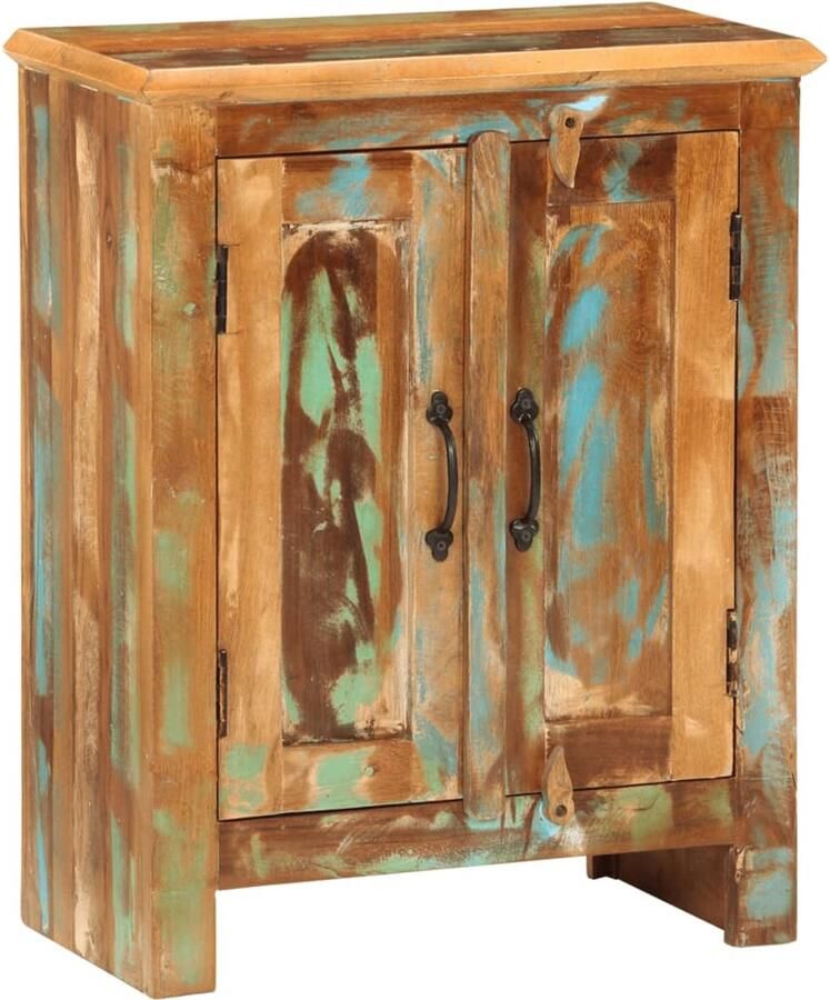 VidaXL Dressoir met 2 deuren 55x30x70 cm massief gerecycled hout