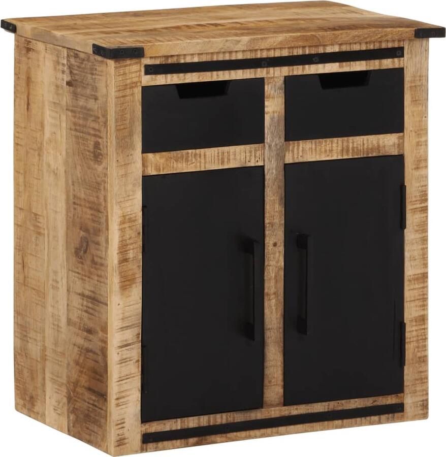 VidaXL Dressoir met 2 lades 55x35x60 cm massief mangohout