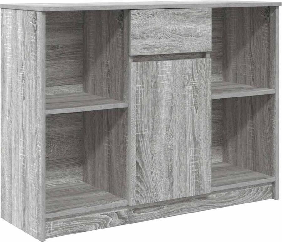VidaXL Dressoir met lade 101x35x76 cm spaanplaat grijs Sonoma