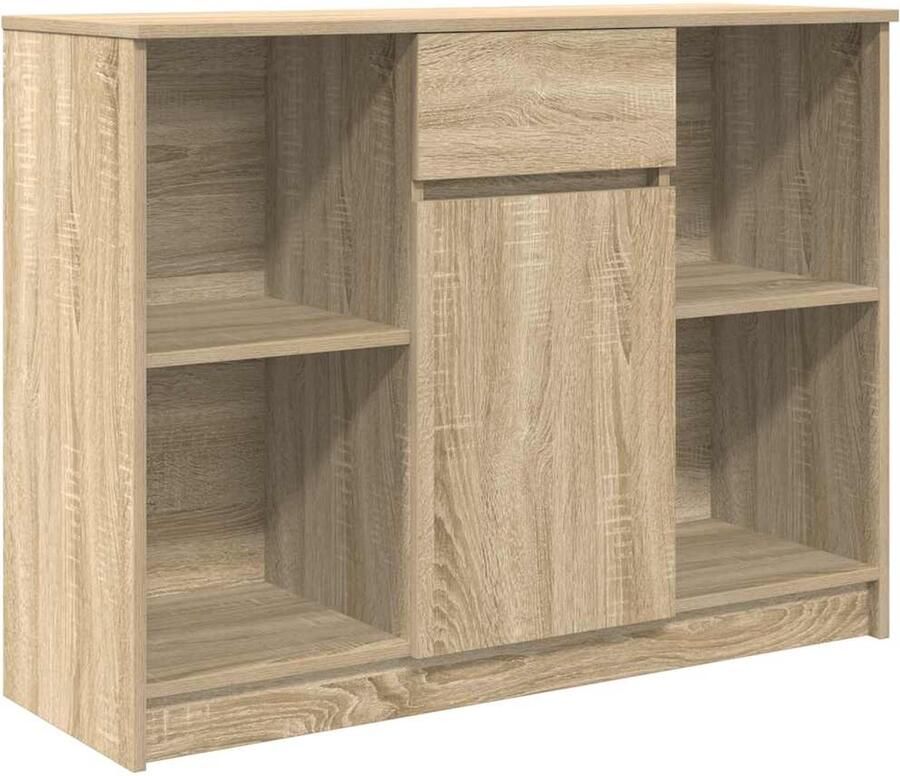 VidaXL Dressoir met lade 101x35x76 cm spaanplaat sonoma eikenkleurig