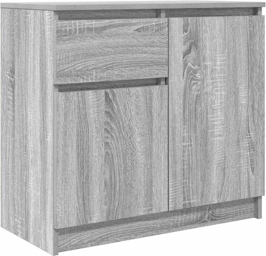 VidaXL Dressoir met lade 71x35x65 cm spaanplaat grijs Sonoma