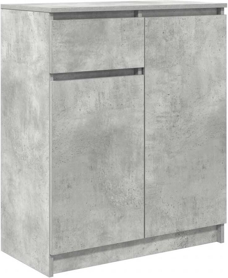 VidaXL Dressoir met lade 71x35x84 cm spaanplaat betongrijs