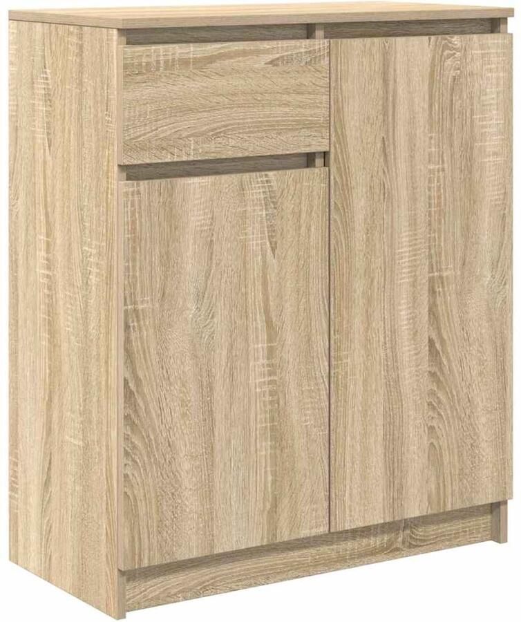 VidaXL Dressoir met lade 71x35x84 cm spaanplaat sonoma eikenkleurig