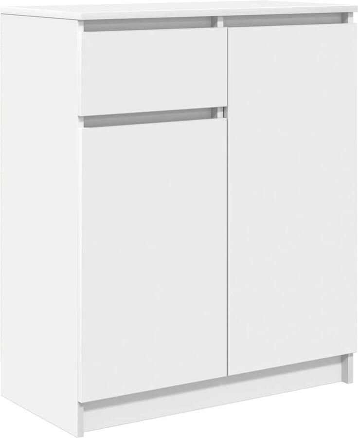 VidaXL Dressoir met lade 71x35x84 cm spaanplaat wit