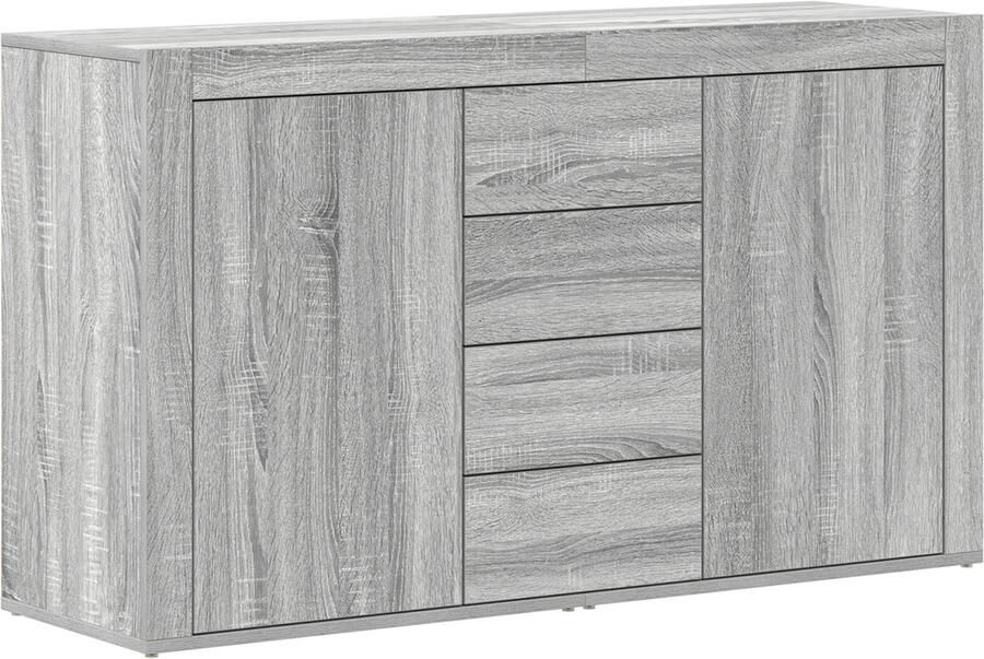 VidaXL Dressoir met lade Grijs sonoma 120 x 36 x 69 cm Bewerkt hout
