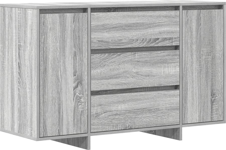 VidaXL Dressoir met lade Grijs sonoma 120 x 41 x 75 cm Bewerkt hout