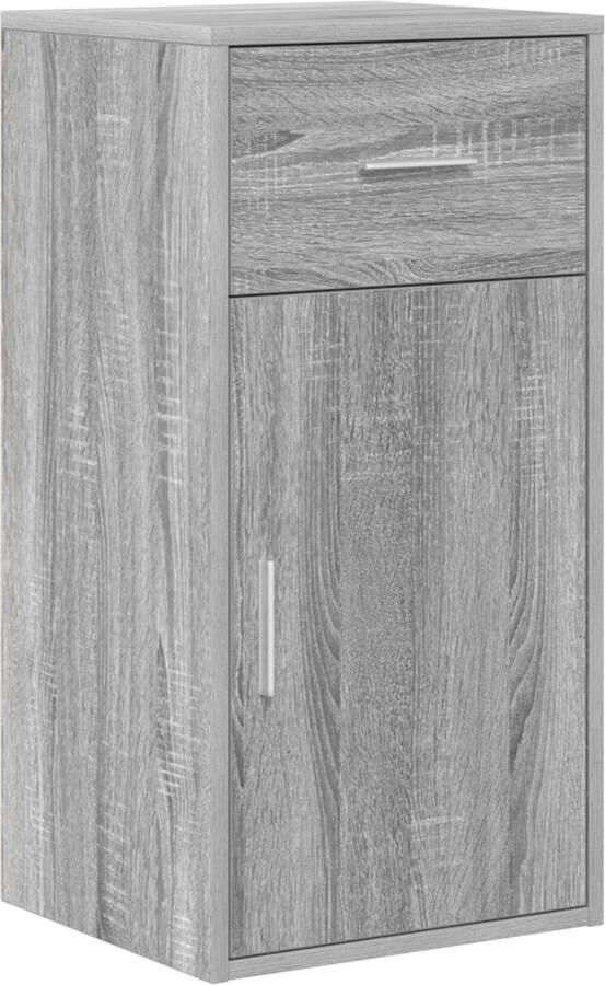 VidaXL Dressoir met lade Grijs sonoma 38 x 34 5 x 75 cm Bewerkt hout