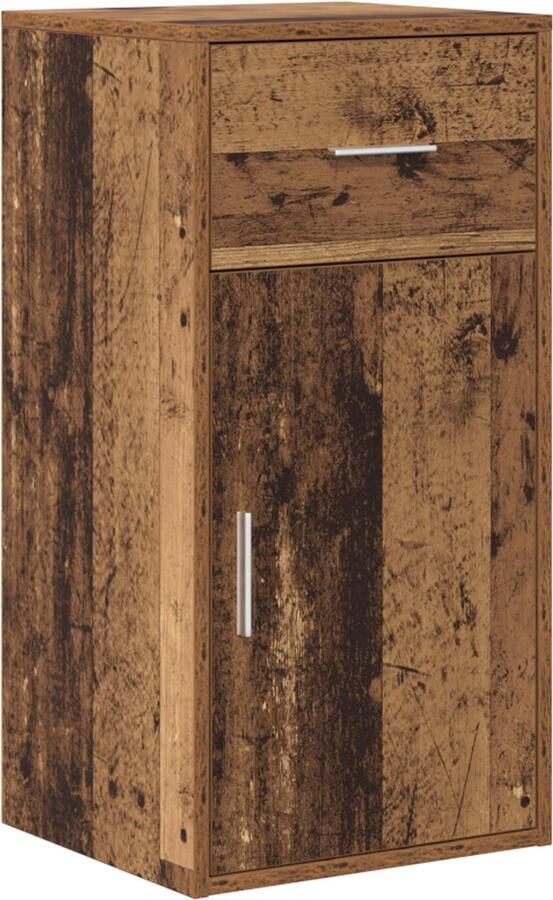 VidaXL Bruine Opbergrek Oud hout Bewerkt hout Middelgroot Opslag