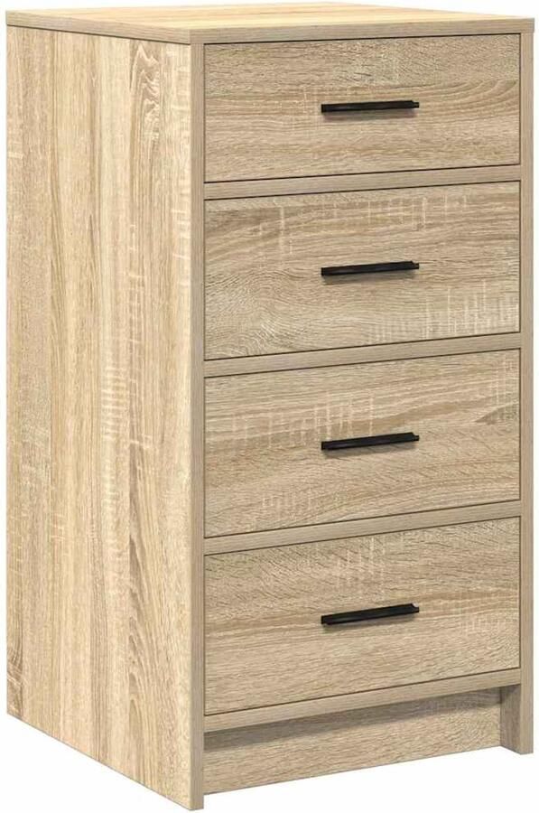 VidaXL Sonoma eiken Bewerkt hout Medium Modern Dressoir Rechthoekig - Foto 2