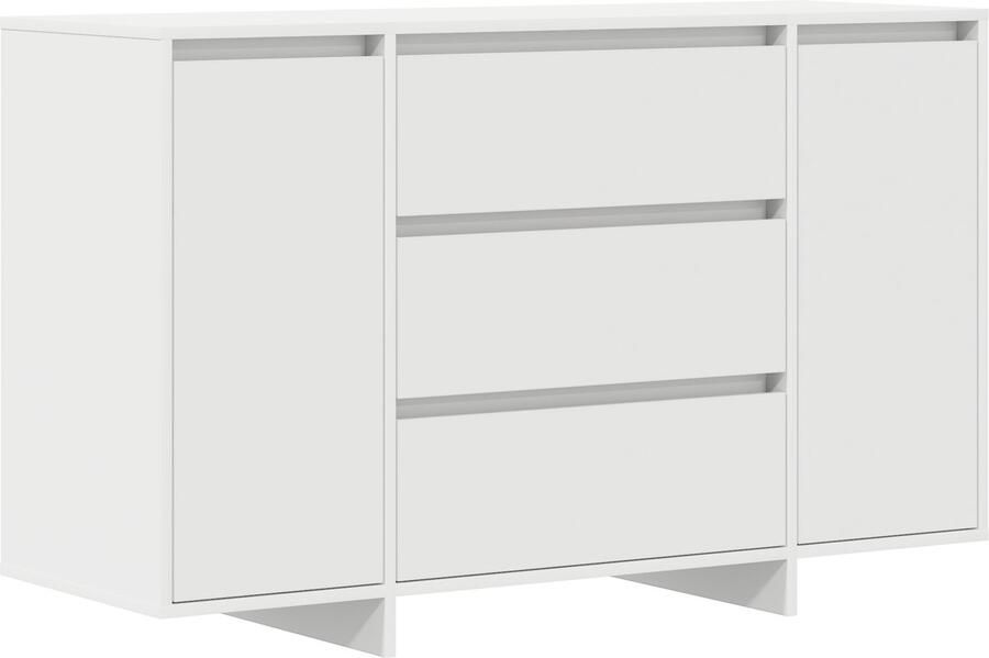 VidaXL Dressoir met lade Wit 120 x 41 x 75 cm Bewerkt hout