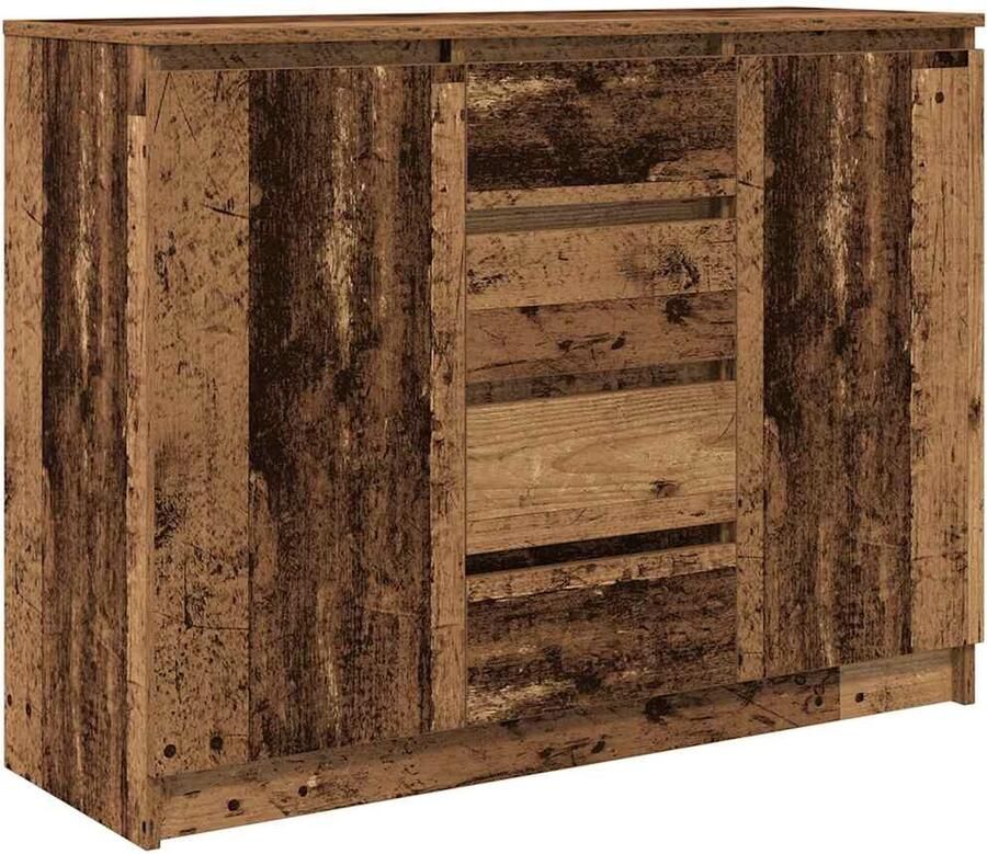 VidaXL Dressoir met lades 100 5x35x76 cm spaanplaat bewerkt hout