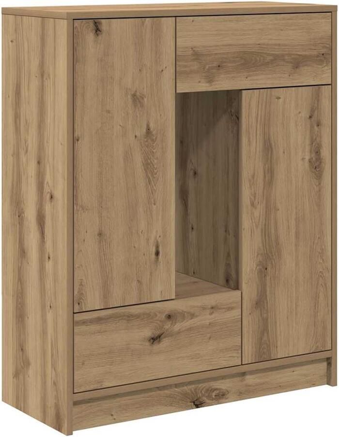 VidaXL Dressoir met lades en deuren 73x31x90 cm ambachtelijk
