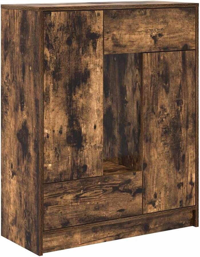 VidaXL Dressoir met lades en deuren 73x31x90 cm gerookt eiken