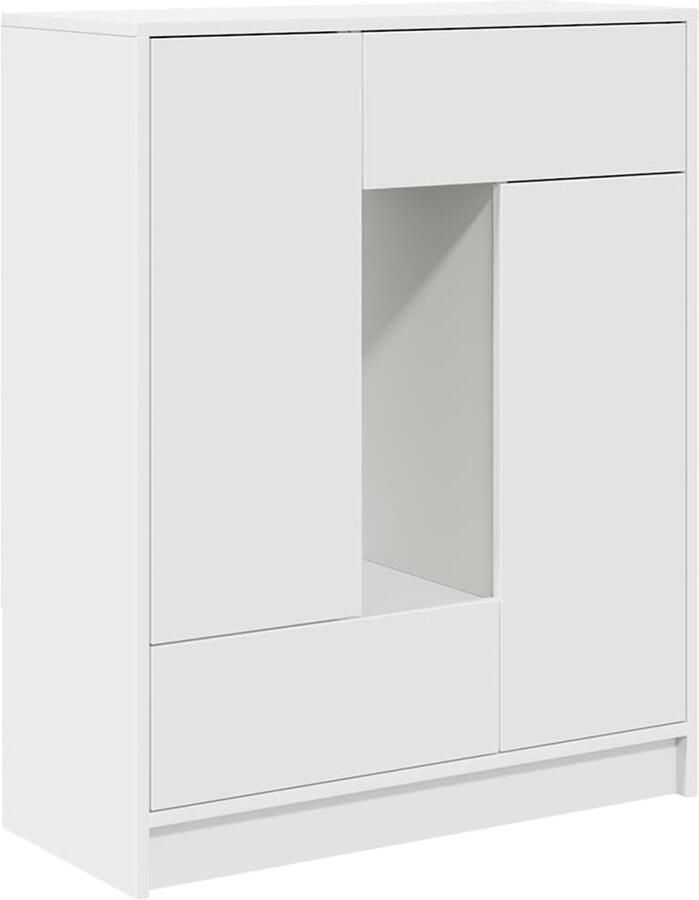 VidaXL Dressoir met lades en deuren 73x31x90 cm wit