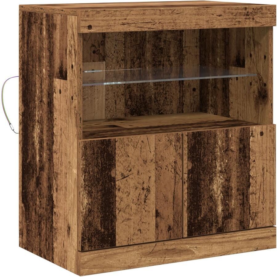 VidaXL Dressoir Oude Hout Medium Opslag Buffet Rechthoekig - Foto 2