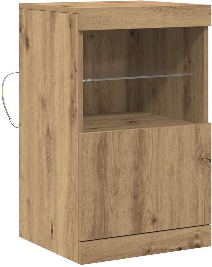 VidaXL Dressoir artisanaal eikenkleurig 41 x 37 x 67 cm Bewerkt hout - Foto 2