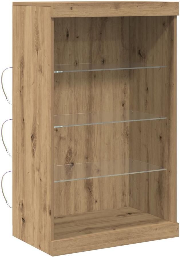 VidaXL Boekenkast Ambachtelijk eiken Bewerkt hout Middelgroot Opslag - Foto 2