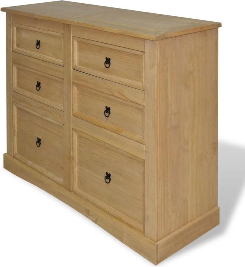 VidaXL Dressoir Mexicaans grenenhout Corona-stijl 110 x 43 x 81 cm - Foto 3