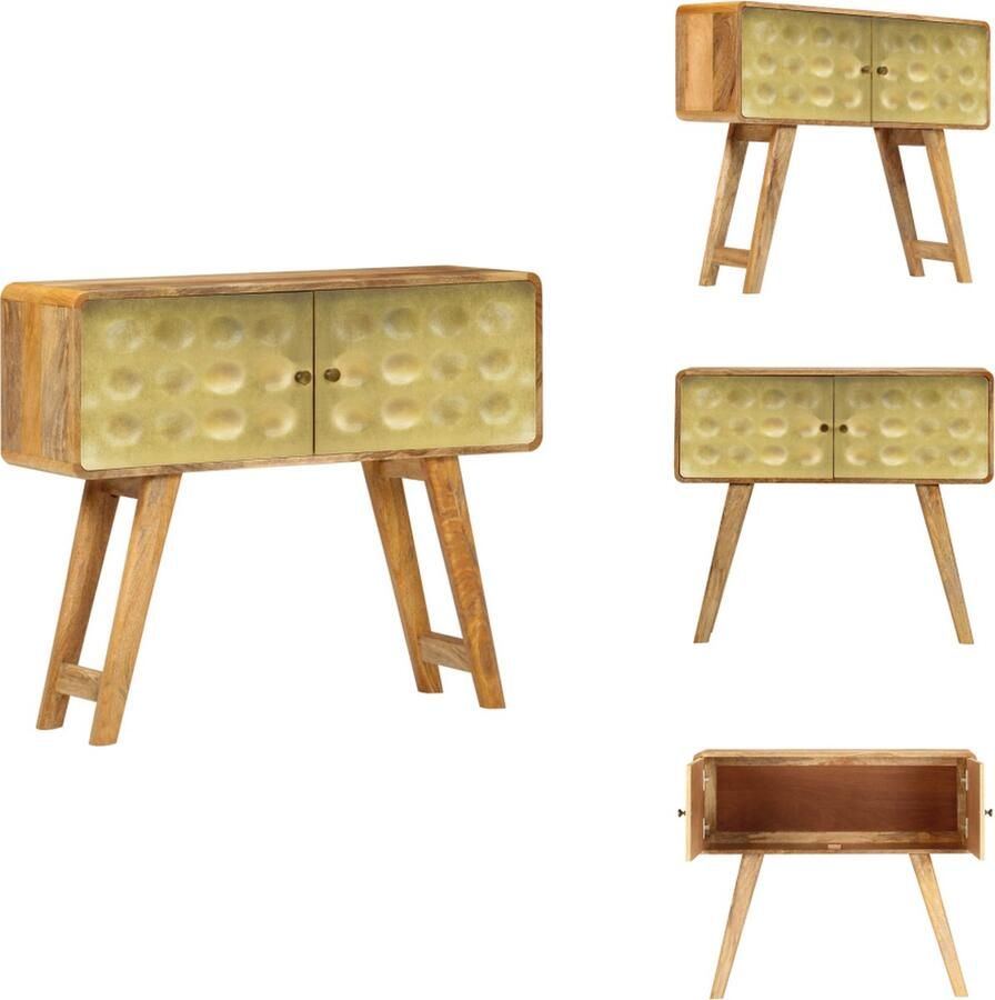 VidaXL Dressoir Opbergkast Opbergkasten Dressoir 90x30x77 cm massief mangohout