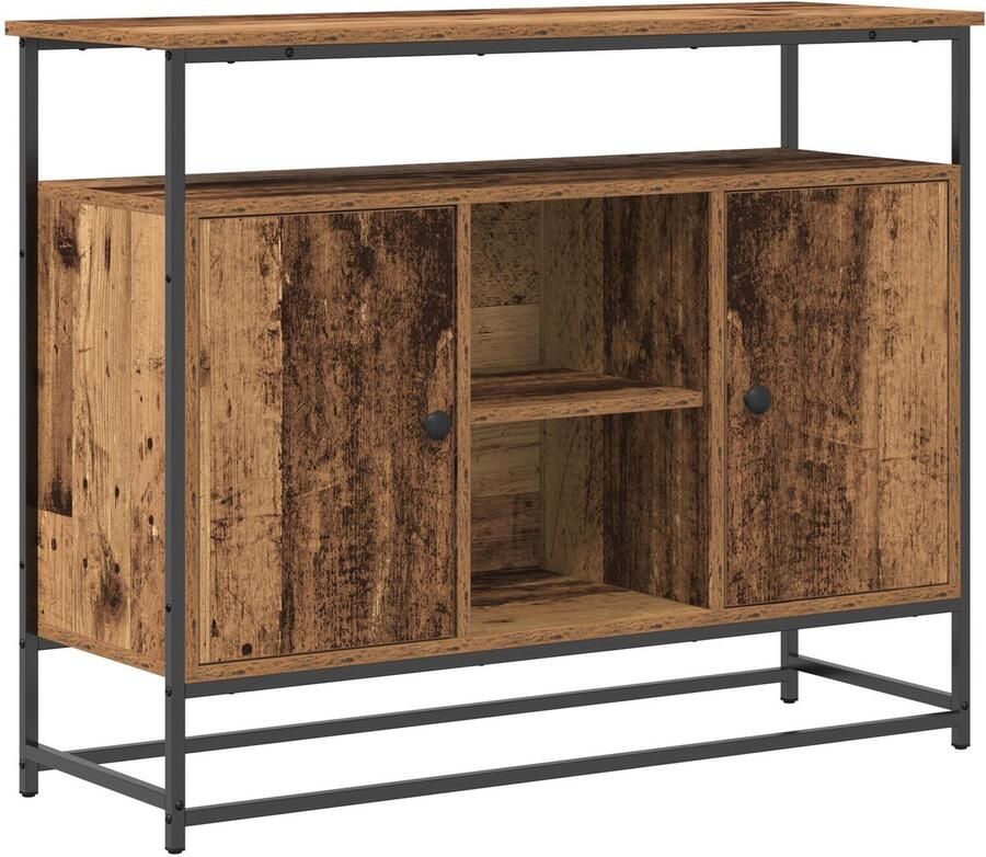 VidaXL Sideboard Oude hout Spaanplaat metaal Middelgroot Buffet Tafel