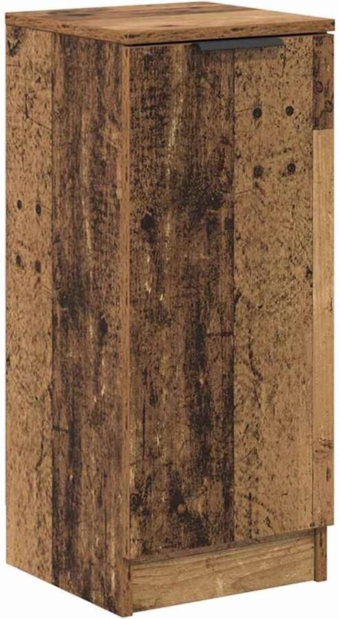 VidaXL Dressoir Oud hout 30 x 30 x 70 cm Bewerkt hout