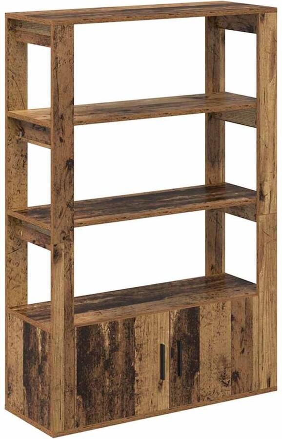 VidaXL Dressoir Oud hout 30 x 80 x 119 5 cm Bewerkt hout