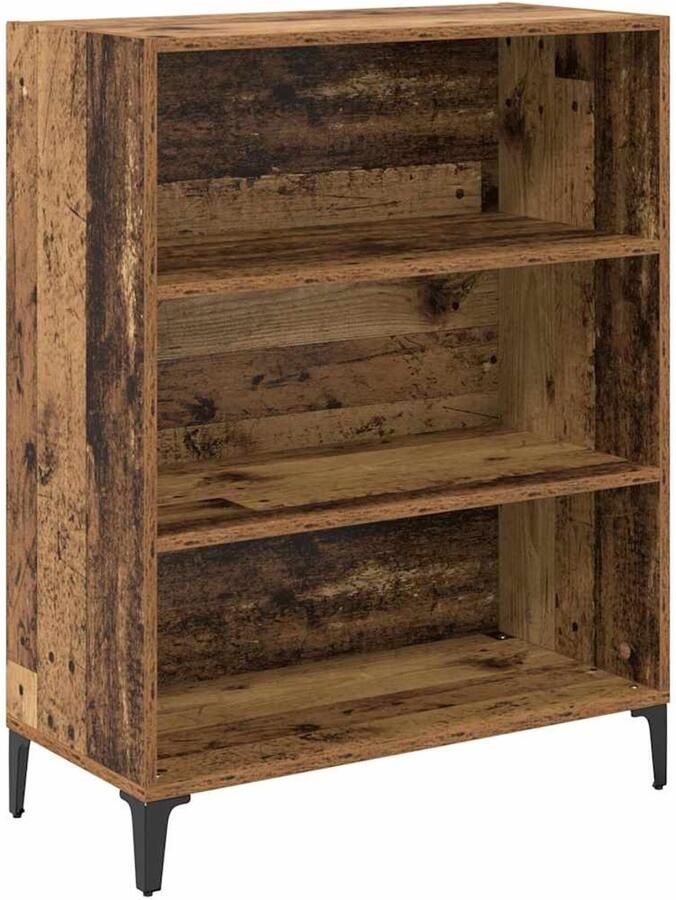 VidaXL Dressoir Oud hout 32 5 x 69 5 x 90 cm Bewerkt hout