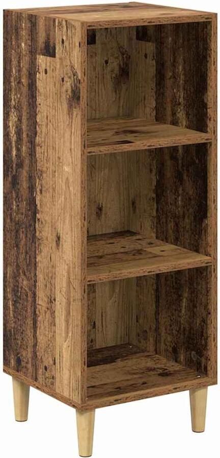 VidaXL Dressoir Oud hout 32.5 x 34.5 x 90 cm Bewerkt hout