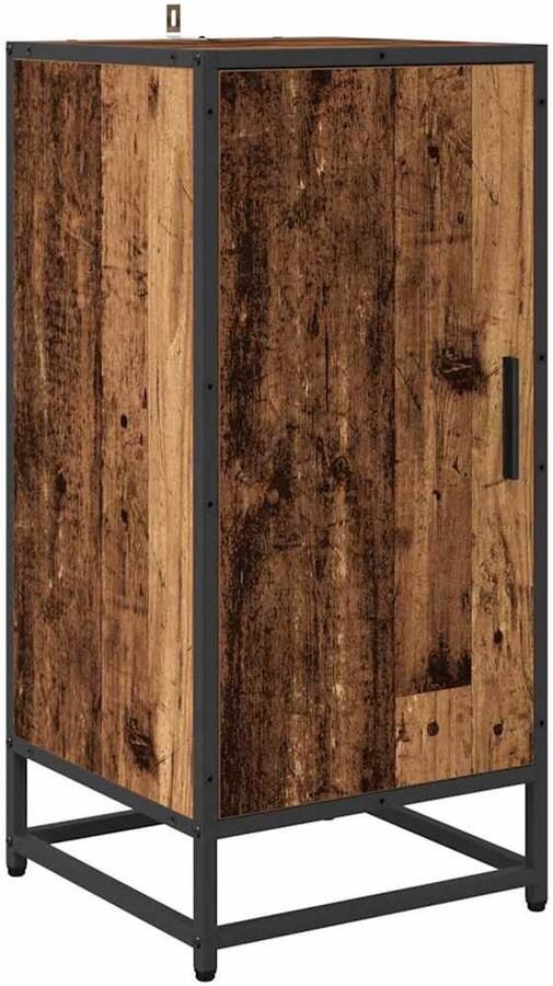 VidaXL Dressoir Oud hout 35 x 35.5 x 76 cm Bewerkt hout