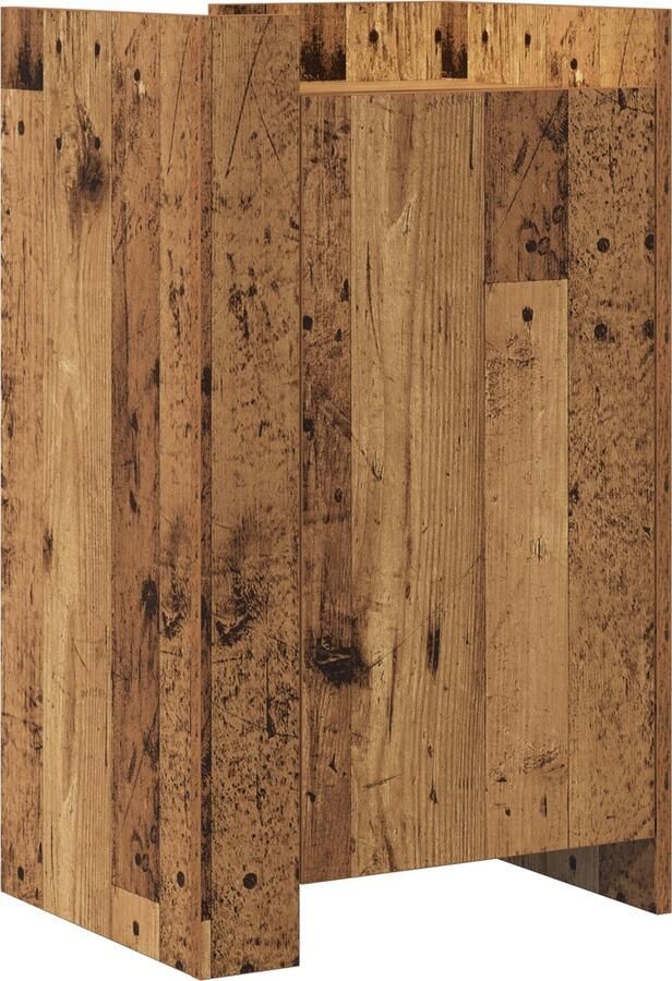 VidaXL Dressoir Oud hout 45 x 35 x 75 cm Bewerkt hout