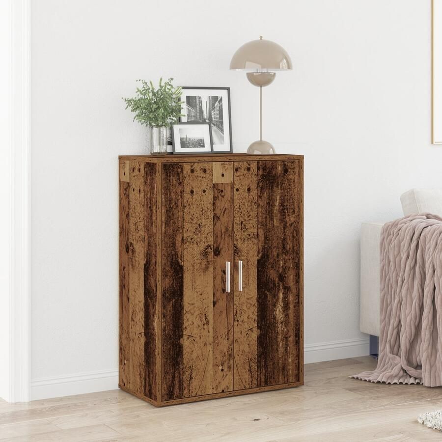 VidaXL Kast Oud hout Massief gerecycled hout Middelgroot Rustieke kast