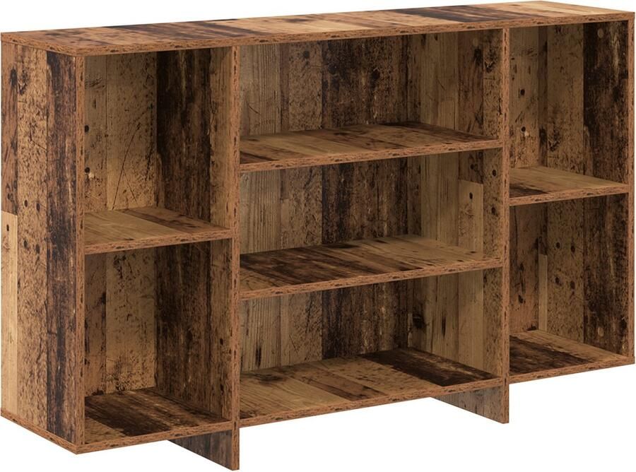 VidaXL Dressoir met plank Oud hout 120 x 30 x 75 cm Bewerkt hout