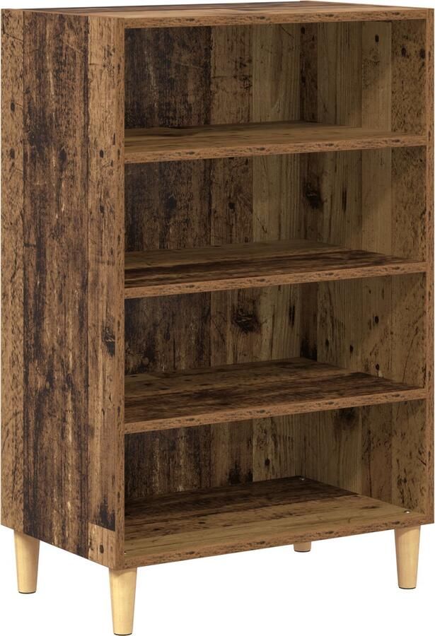 VidaXL Dressoir met plank Oud hout 57 x 35 x 90 cm Bewerkt hout