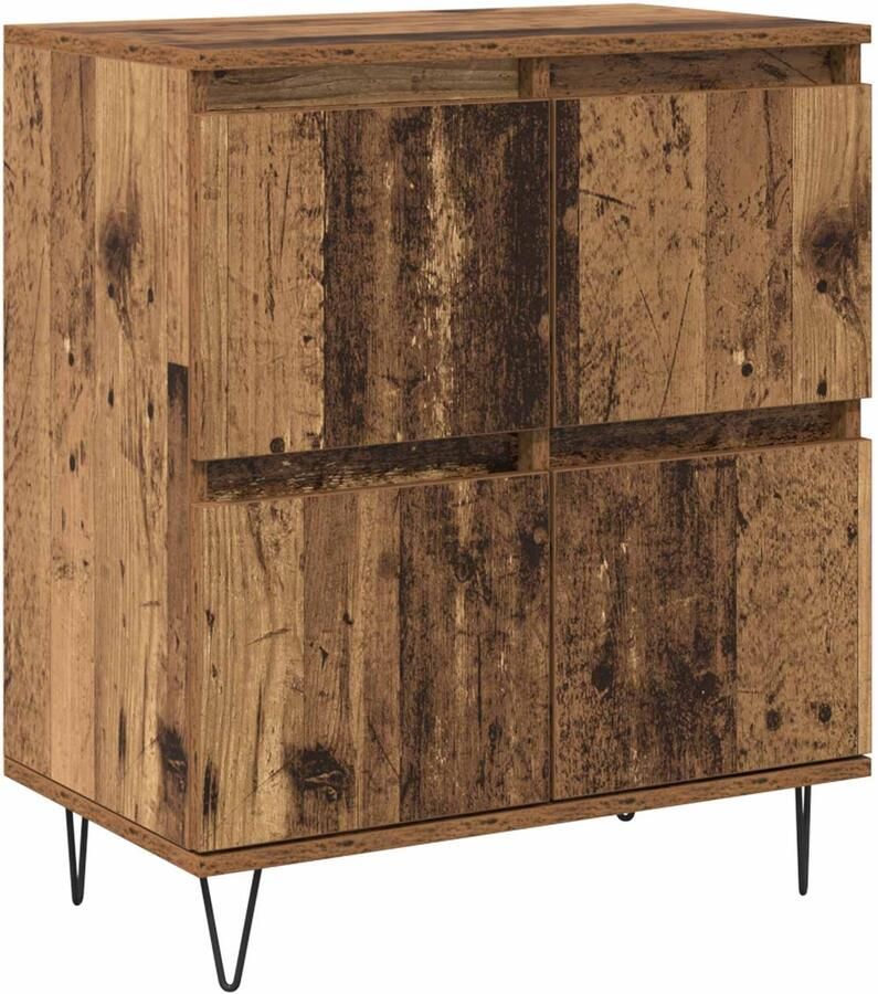 VidaXL Dressoir met opslag met de deur Bruin 60 x 35 x 70 cm Bewerkt hout - Foto 2