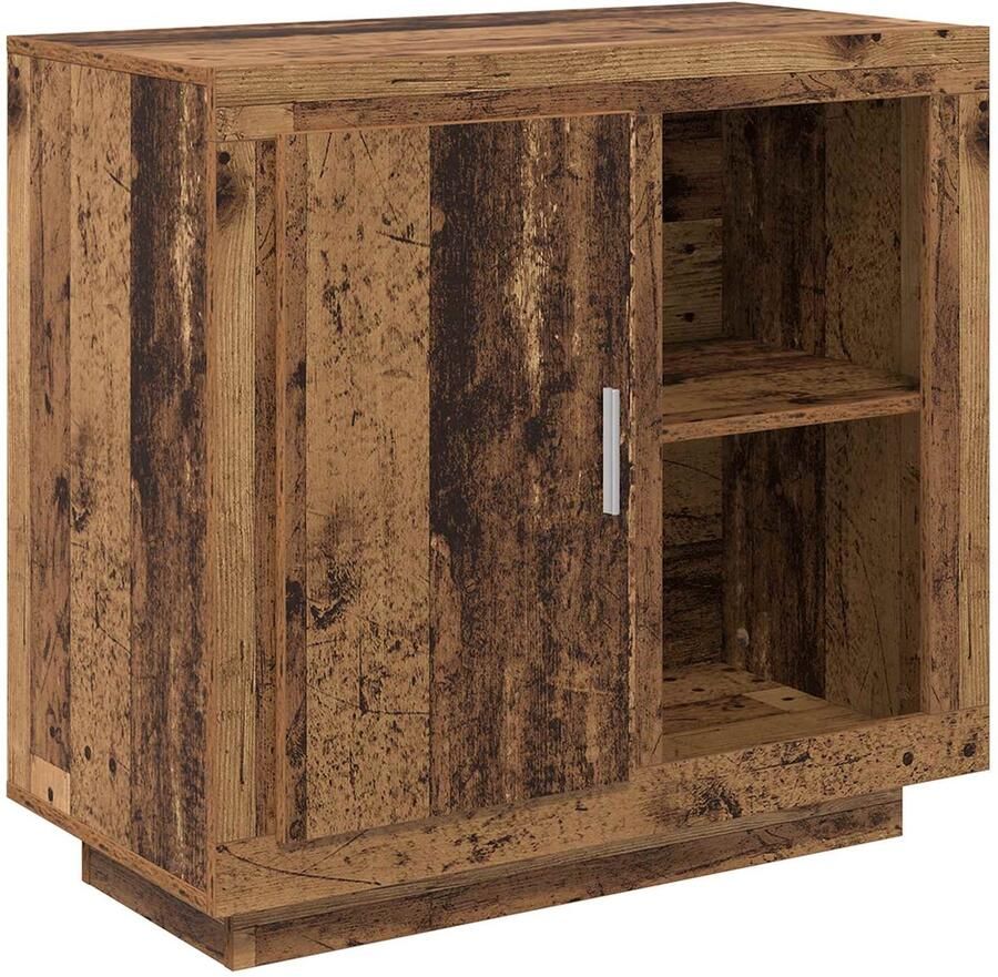 VidaXL Dressoir Oud hout 40 x 80 x 75 cm Bewerkt hout - Foto 2