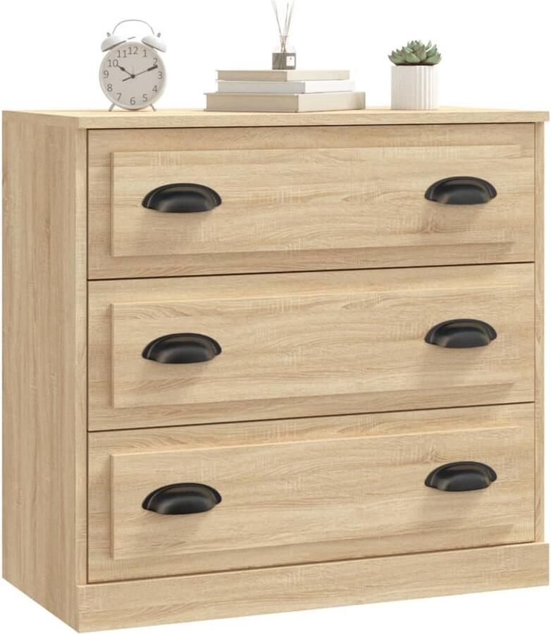 VidaXL Dressoir Sonoma Eiken 70x35 5x67 5 cm Dressoir Salontafel Kast Houten Dressoir Sonomapine